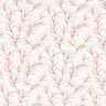 Baumwollpopeline Blätterzweige – weiss/roségold,  thumbnail number 1