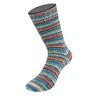 LANDLUST Sockenwolle „Bunte Ringel“, 100g | Lana Grossa – blau/rot,  thumbnail number 1