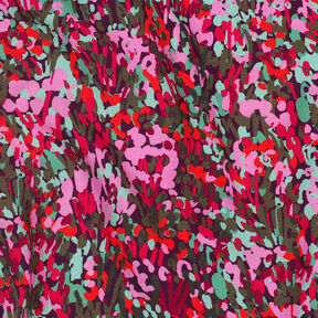 LENZING™ ECOVERO™ Viskosestoff Colorful Garden Digitaldruck | Nerida Hansen – pflaume/chili, 