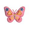 Applikation Schmetterling [ 4,5 x 5,5 cm ] – rosa/gelb,  thumbnail number 1