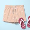 Baumwolljersey Gänse und Blumen – rosé,  thumbnail number 6