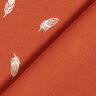 Baumwolljersey Federn – terracotta,  thumbnail number 4