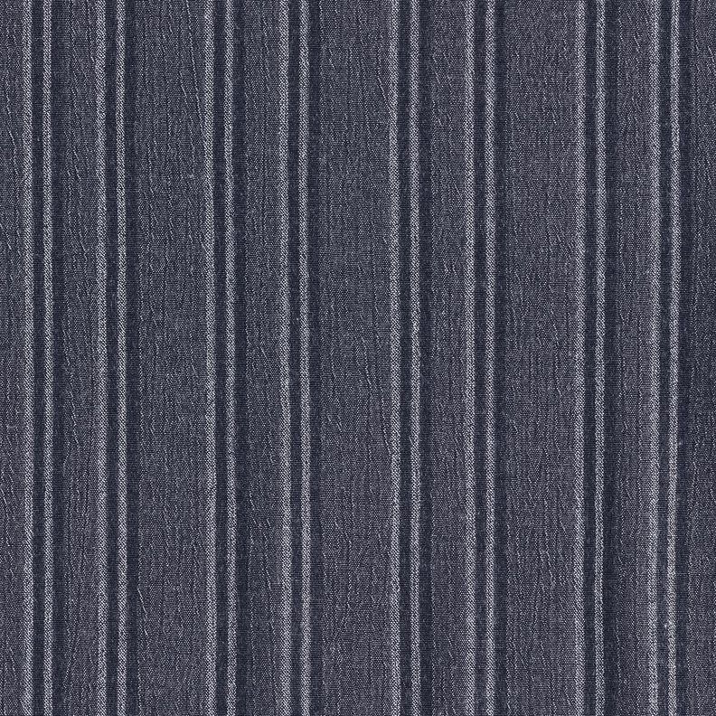 Baumwollstoff gecrashed Streifen – marineblau,  image number 1