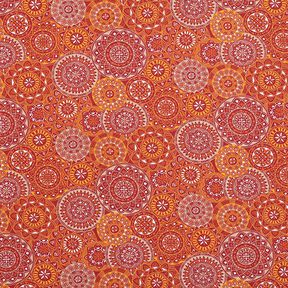 Baumwollstoff Cretonne Mandalacollage – terracotta, 