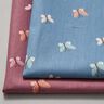 GOTS Baumwollpopeline Schmetterlinge – brilliantblau,  thumbnail number 5