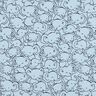 Baumwoll-Mix Jersey Elefantengewusel – silberblau,  thumbnail number 1