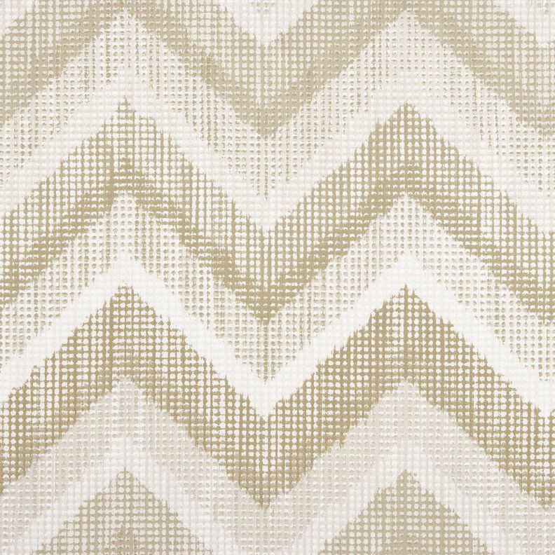 Dekostoff Halbpanama Chevron – natur/düne, image number 1