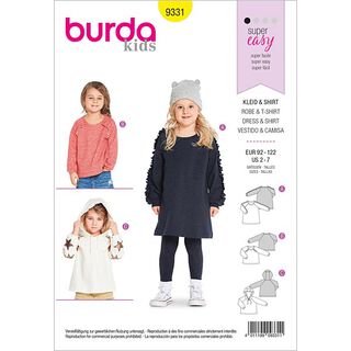 Shirtkleid | Sweater | Hoody | Burda 9331 | 92-122, 
