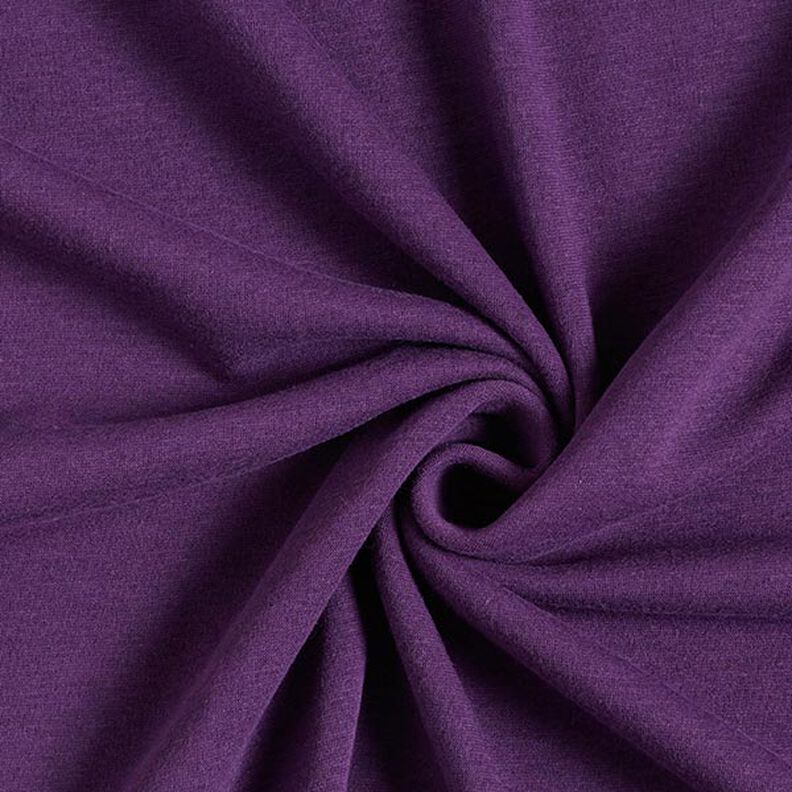 Alpenfleece Kuschelsweat Uni – aubergine,  image number 1