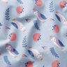 Baumwollpopeline königliche Eulen – silberblau,  thumbnail number 2