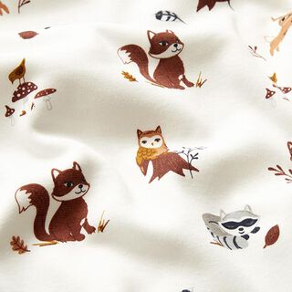 Alpenfleece Waldtiere – wollweiss, 