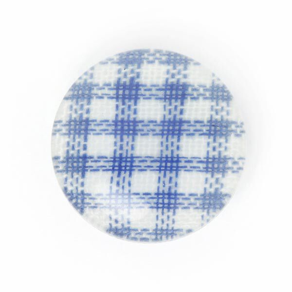 Kunststoffknopf Vichykaro 8, image number 1