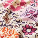 Viskosejersey Boho-Fliesen – natur/pink, 
