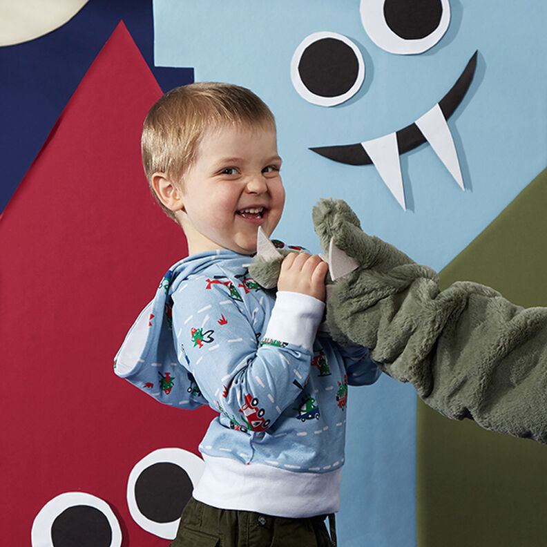 Bündchenstoff Uni – taupe,  image number 9