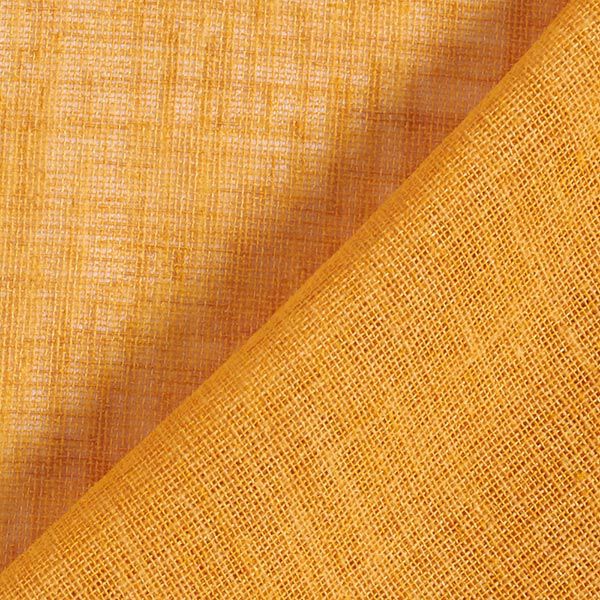Gardinenstoff Voile Ibiza 295 cm – currygelb | Reststück 50cm