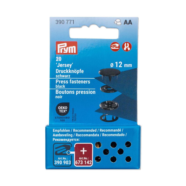 Druckknöpfe Jersey [12 mm] | Prym – schwarz,  image number 3
