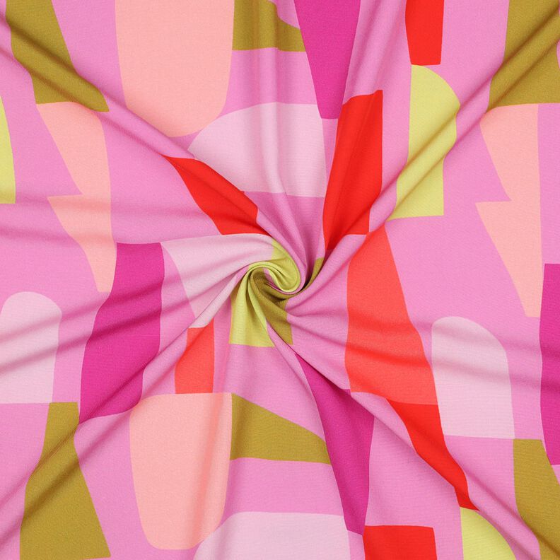 LENZING™ ECOVERO™ Viskosestoff Shape Shifter | Nerida Hansen – pastellviolett/feuerrot,  image number 3