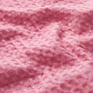 Baumwoll-Jacquard Waffelstruktur – rosa, 