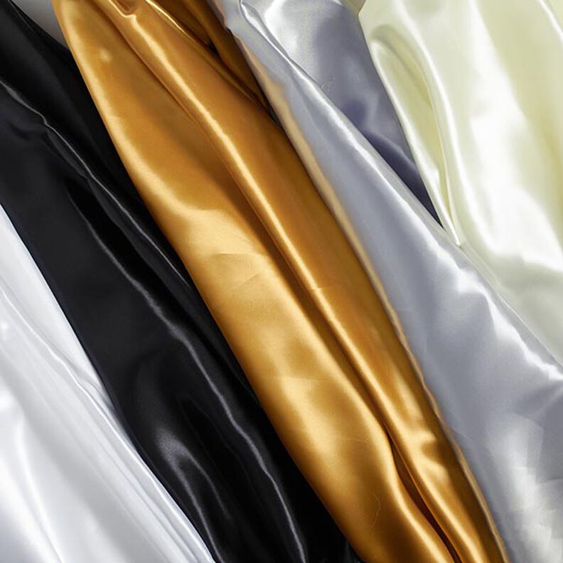 Polyestersatin – gold metallic,  image number 5