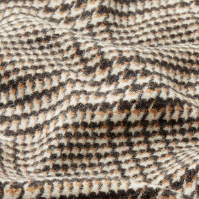 Mantelstoff Glencheck – anthrazit/beige, 