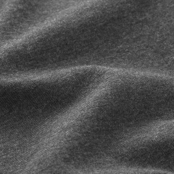 Baumwolljersey Medium Melange – anthrazit | Reststück 100cm