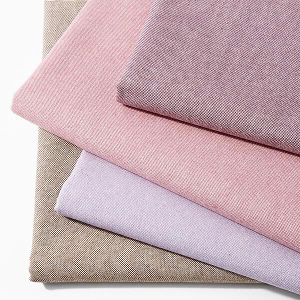 Dekostoff Halbpanama Chambray recycelt – mittelbraun