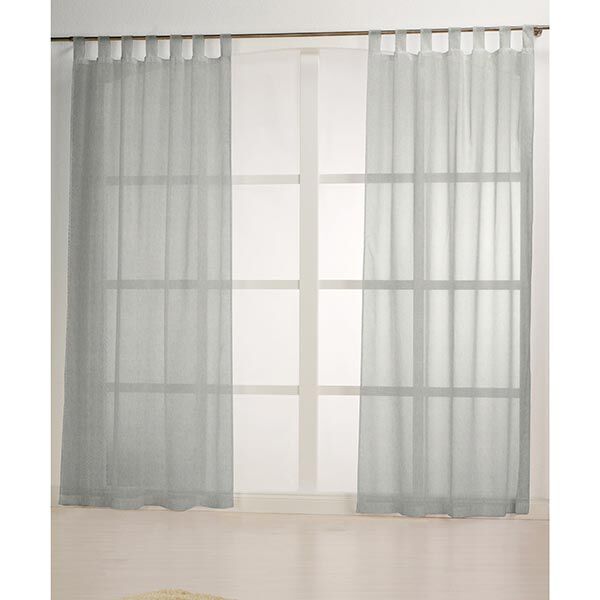 Gardinenstoff Voile Leinenlook 300 cm – hellgrau,  image number 5