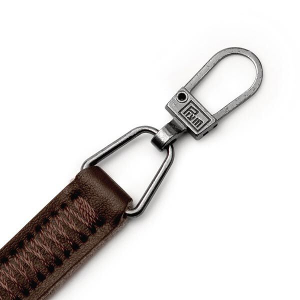 Fashion-Zipper Lederimitat [ 55 x 9 x 3 mm ] | Prym – braun,  image number 3