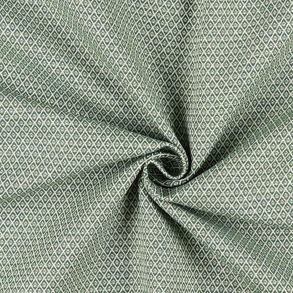 Möbelstoff Jacquard Miniraute – grün | Reststück 100cm