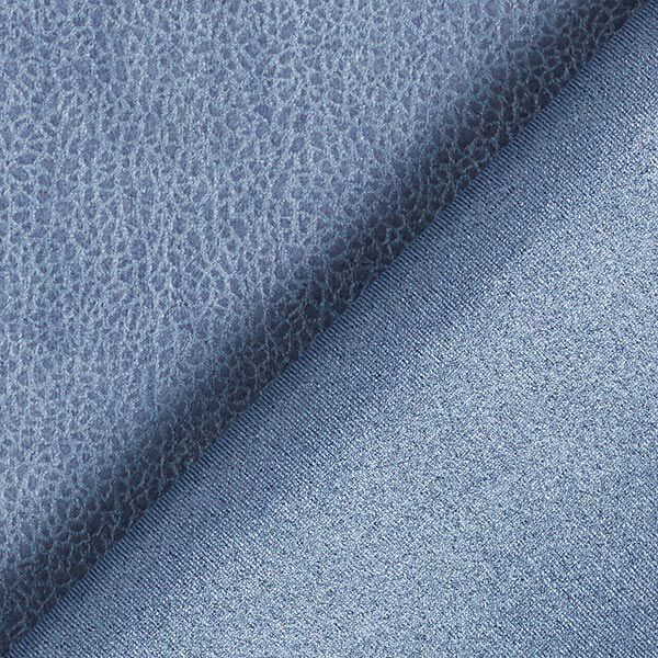 Jersey Velours Schlangenprint – stahlblau,  image number 3