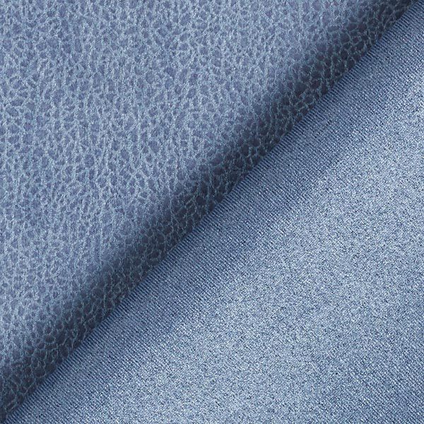 Jersey Velours Schlangenprint – stahlblau, image number 3