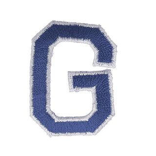 Applikation Buchstabe G [ Höhe: 4,6 cm ] – marineblau, 