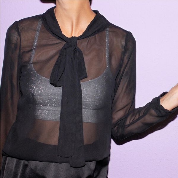 Chiffon – schwarz, image number 4