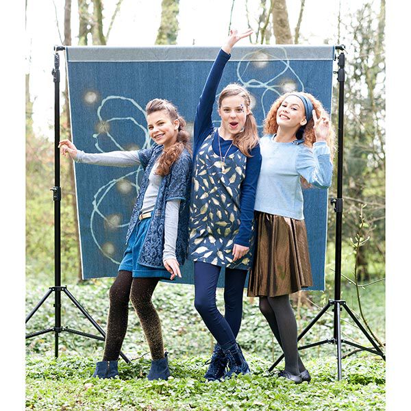 Breitcord Uni – jeansblau | Reststück 100cm