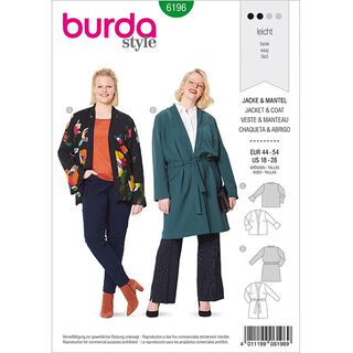 Jacke | Burda 6196 | 44-54, 