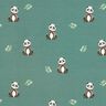 GOTS French Terry Sommersweat Panda Digitaldruck – schilf,  thumbnail number 1