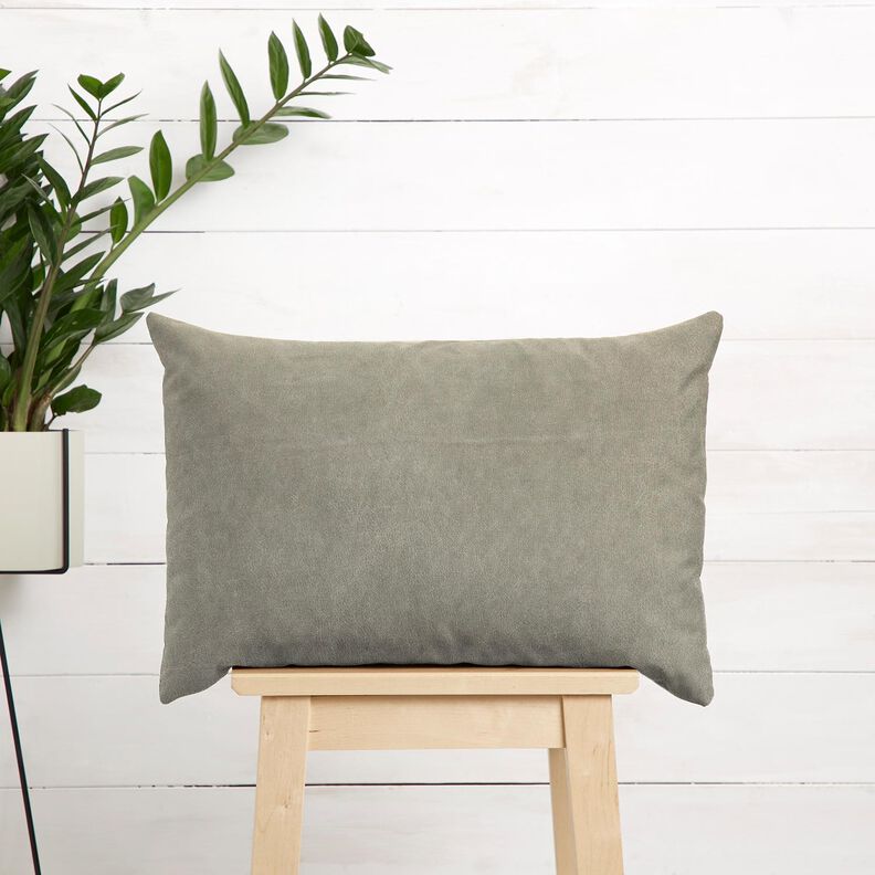 Polsterstoff Samt-Look &ndash; helltaupe,  image number 7