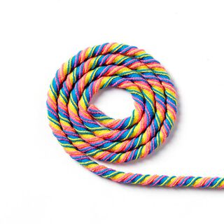 Gummikordel Helix multicolor [Ø 5 mm] - gelb/neonpink, 