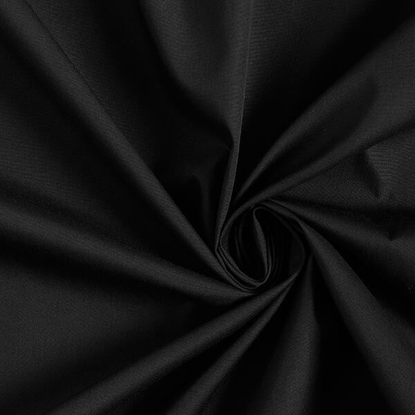 Polyester-Baumwoll-Mix pflegeleicht – schwarz | Reststück 100cm
