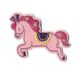 Applikation Pony [ 4,5 x 6 cm ] – rosa/pink,  thumbnail number 1