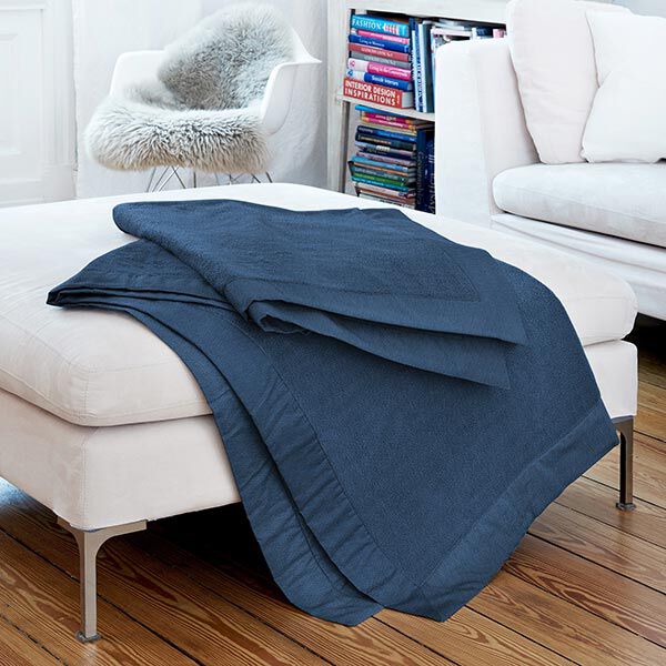 Antipilling Fleece – taubenblau | Reststück 50cm