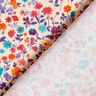 Baumwollstoff Popeline bunte Blümchen – hellbeige/lavendel,  thumbnail number 4