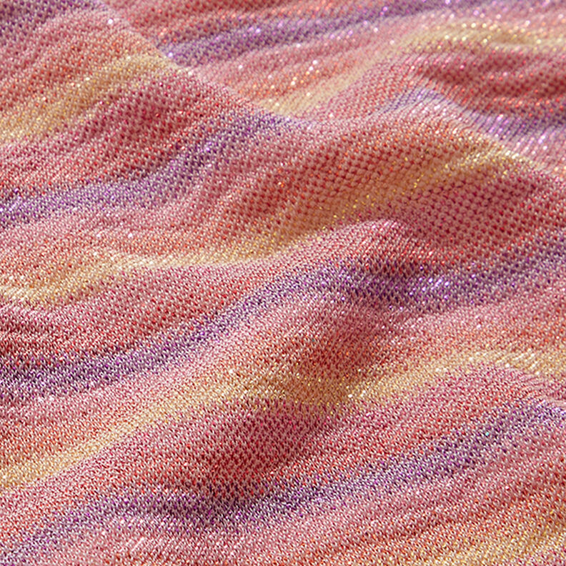 Glitzer Jersey Streifen Farbverlauf – pink,  image number 2
