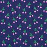 Beschichtete Baumwolle niedliche Kirschen – marineblau,  thumbnail number 1