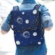 Dekostoff Canvas Planetarium Glow in the Dark – marineblau,  thumbnail number 9