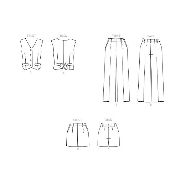 Weste / Hose / Shorts | Butterick 6901 | 42-50, image number 5