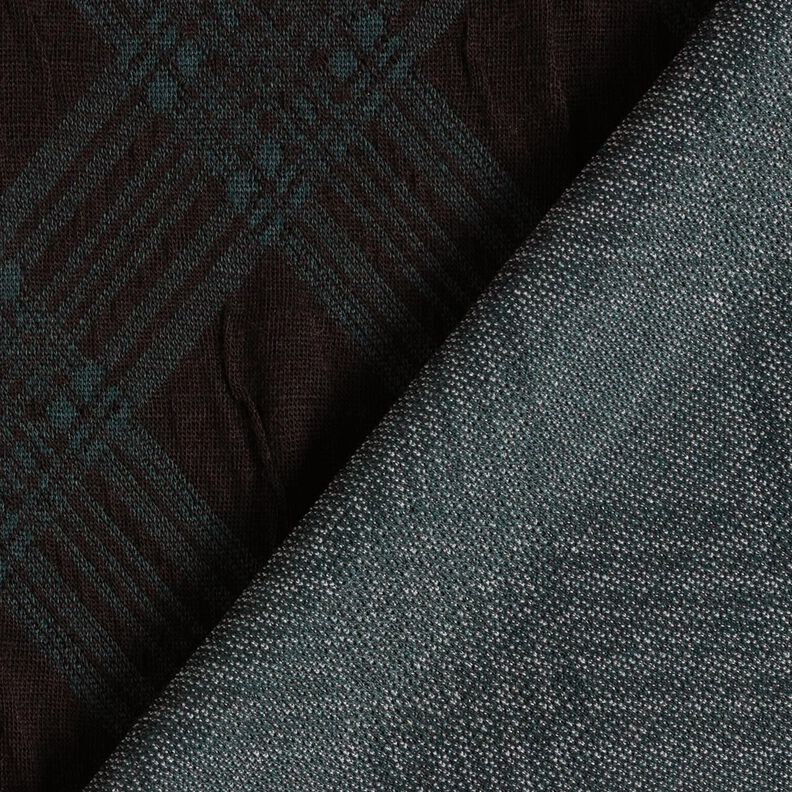 Strickjacquard Argyle Muster – schwarz/tannengrün,  image number 5