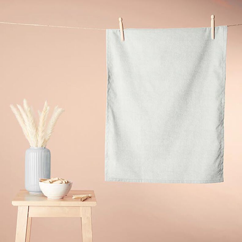 Kuschelfrottee Bambus Uni – wollweiss,  image number 5