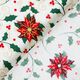 Baumwollstoff Popeline festliche Pflanzen – weiss/gold,  thumbnail number 4