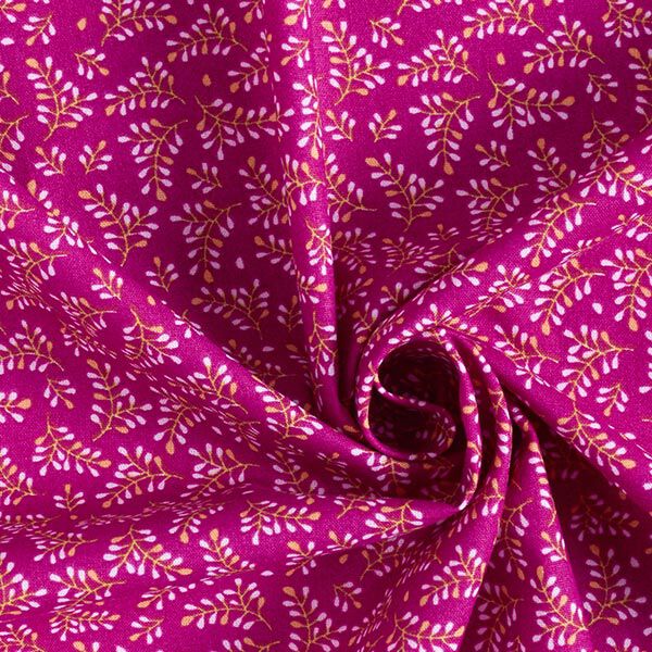Baumwollpopeline Blütenzweige – purpur,  image number 3